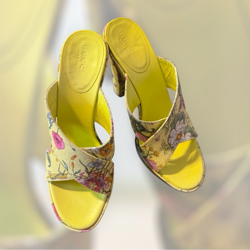 Gucci Floral mules
